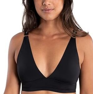 DANSKIN "Intimates " crop style, ribbed Bra .    Sz- Large.    EUC